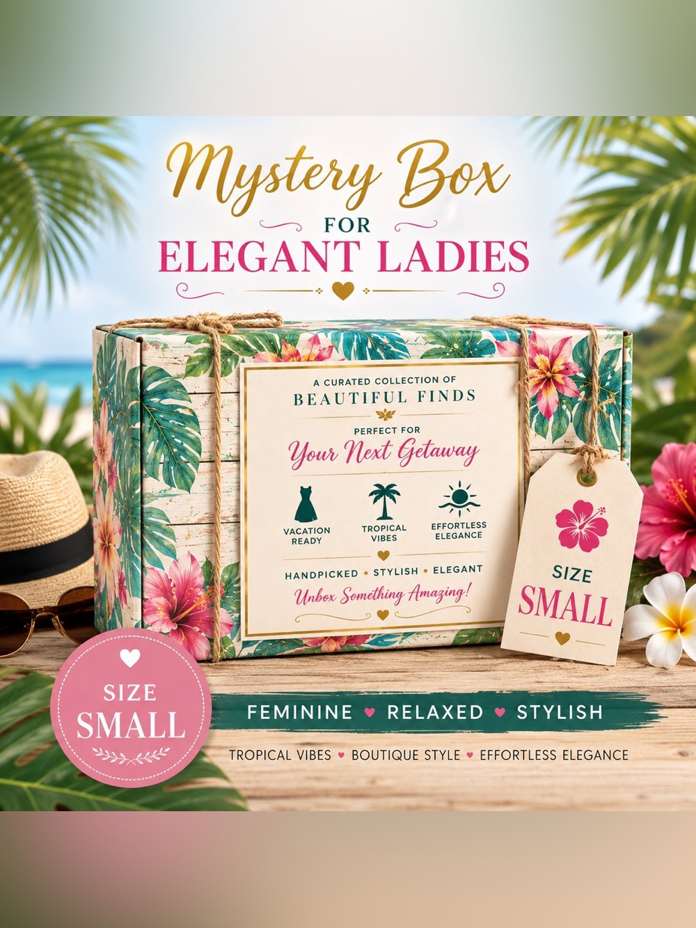 Mystery Box Size S Vacation Resort Summer Spring Bundle and Save
